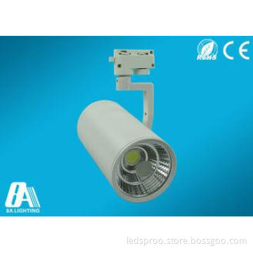 24 Degree Aluminum 20W COB LED Track Lighting 6500K 1800lm